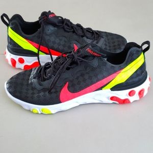 Nike React Element 55, Checkered Crimson Volt